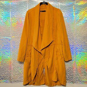 Gold Mustard Shawl Jacket by Max Jeans Size Medium
